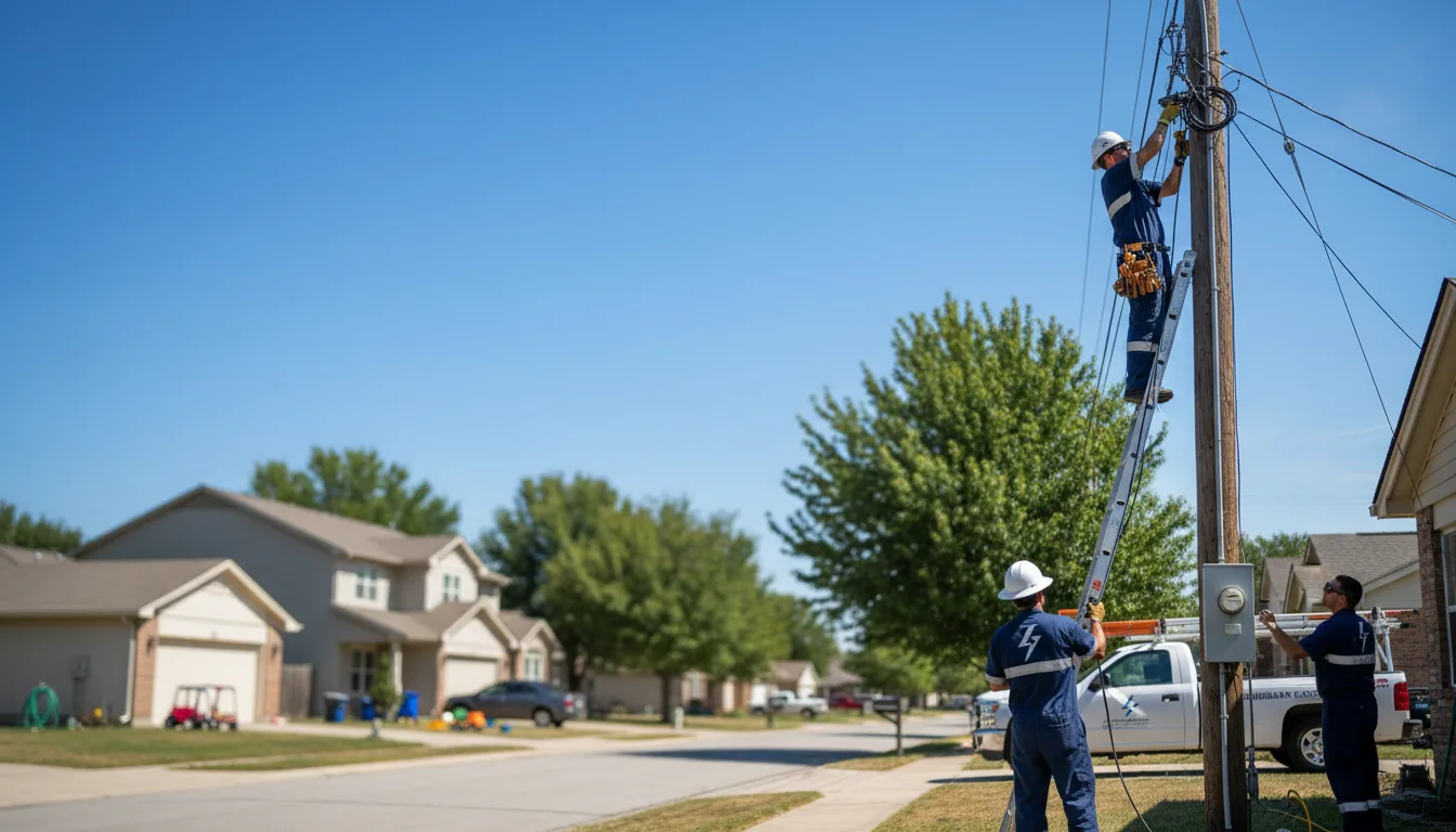 Residential electrician providing installation services in Sutton, ND